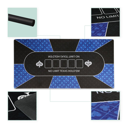 Poker Table Mat, Non-Slip, Waterproof, 120x60 cm