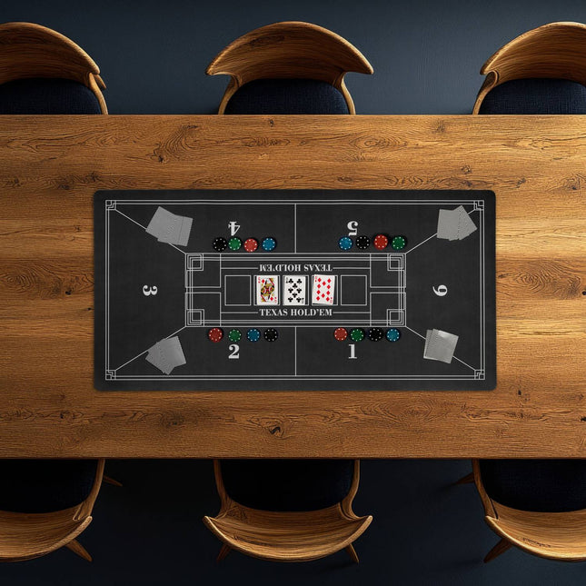 Poker Table Mat, Non-Slip, Waterproof, 120x60 cm