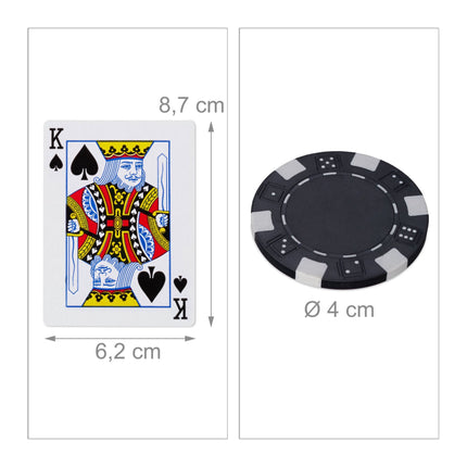 Poker bag with 500 chips
