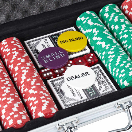 Poker bag with 500 chips