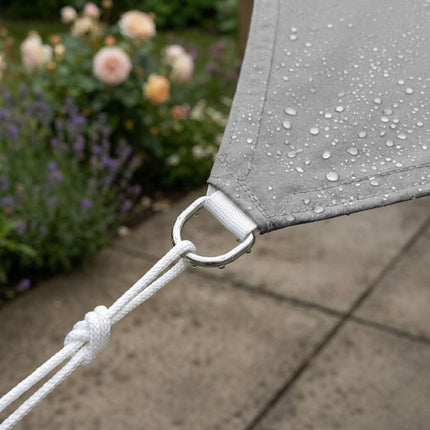 Polyester Shade Sail, Dark Grey, 4x4m, UV 30+