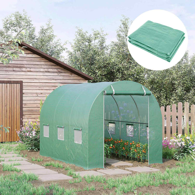 Garden tunnel film in polyethylene, 3x2x2m, 6 windows