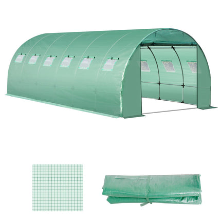 Garden film made of polyethylene 6x3x2m with 12 windows