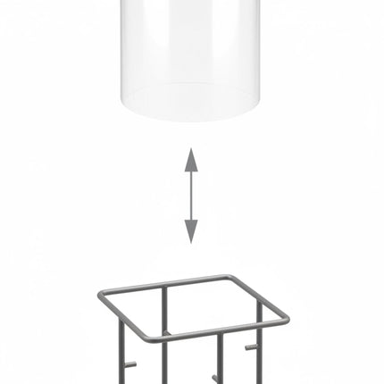 Pond Fish Observation Column, UV-Stable Acrylic
