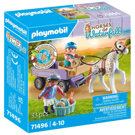 Pony Carriage with Waterfall Theme for Playmobil Horses
