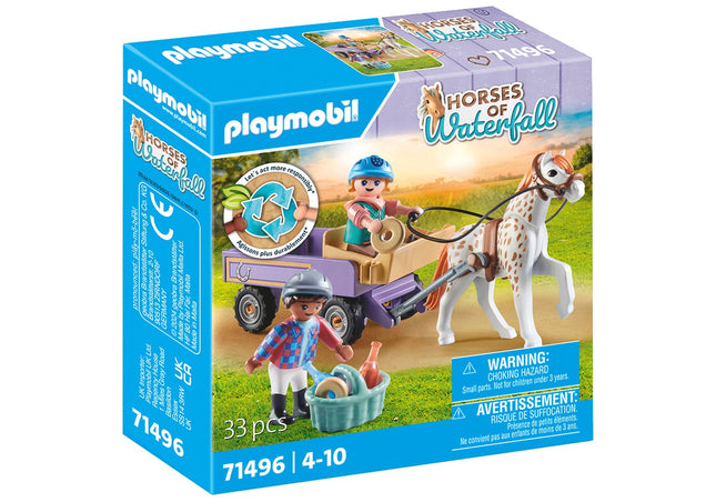Pony Carriage with Waterfall Theme for Playmobil Horses