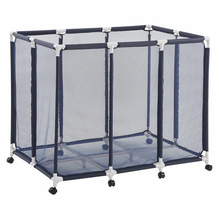 Pool Float Storage Bin, Rolling Mesh Organizer 48 x 33 x 39 in