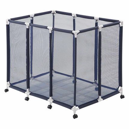Pool Float Storage Bin, Rolling Mesh Organizer 48 x 33 x 39 in