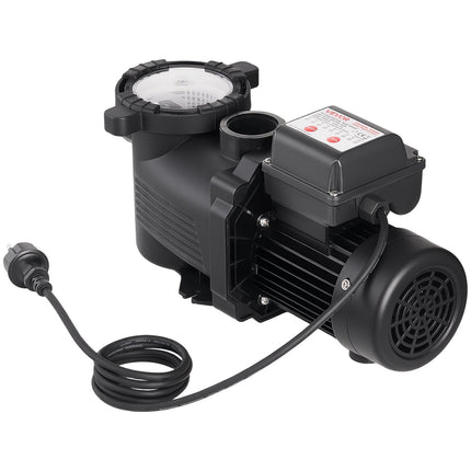 Pool Pump 550W, 14,000 L/H, 24-Hour Timer, Filter Basket