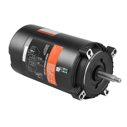 Pool Pump Motor 1 HP, 56J, 115/230V, 3450 RPM, CCW