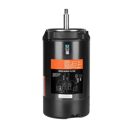 Pool Pump Motor 1 HP, 56J, 115/230V, 3450 RPM, CCW