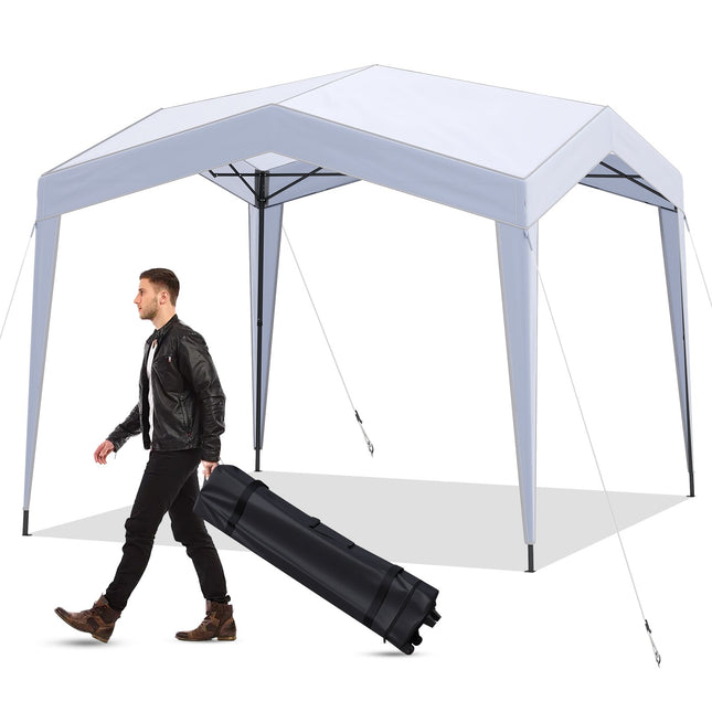 Waterdichte pop-up 3x3m gazebo met wielen, haringen en touwen
