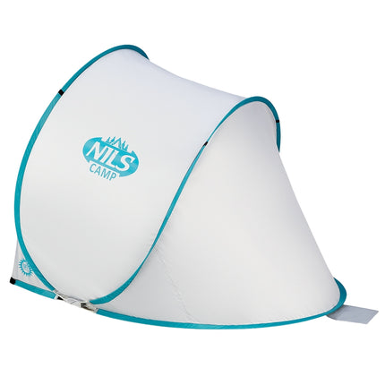 Pop Up Beach Tent, Gray-Turquoise, UV Protection