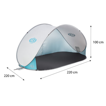 Pop Up Beach Tent, Light Grey, UV Protection