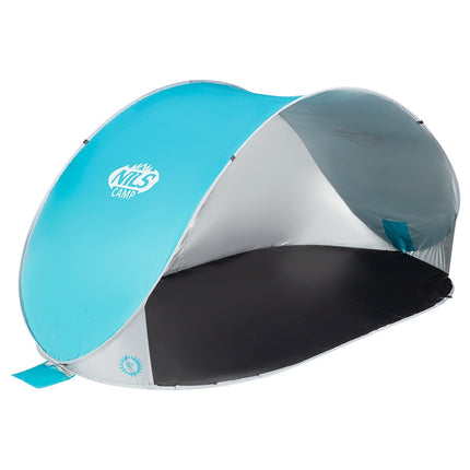 Pop Up Beach Tent, Turquoise-Grey, UV Protection