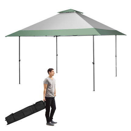 Pop-Up Canopy Tent 4x4m, Adjustable Height, Wheeled Bag