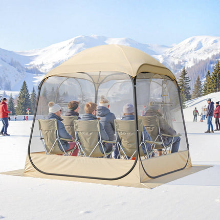 Pop-Up Clear Bubble Sports Tent, 6 ft, 2-4 Persons