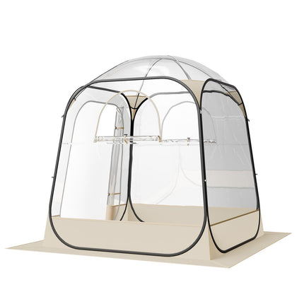 Pop-Up Clear Bubble Tent 1.6x1.6 m, Waterproof, 2-4 Person