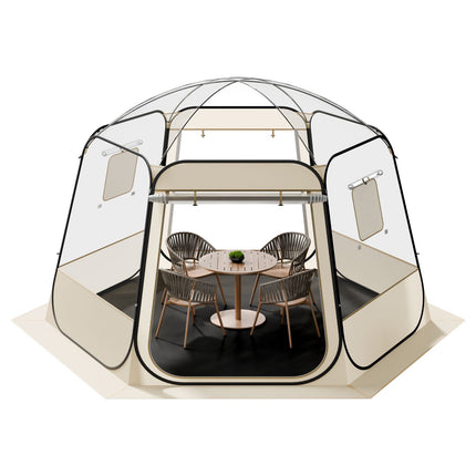 Pop-Up Clear Bubble Tent 3.36 x 3.05 m, 8-10 Person