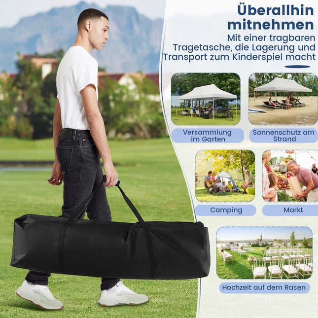 Pop-Up Event Canopy Tent, 300x600 cm, Adjustable Height