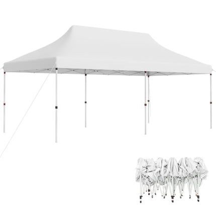Pop-Up Event Canopy Tent, 300x600 cm, Adjustable Height