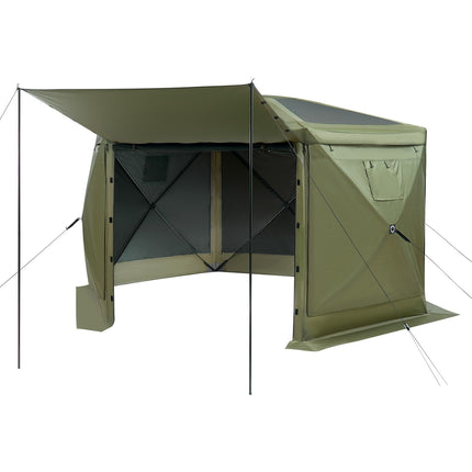 Pop-Up Gazebo Screen Tent 10x10 ft, Removable Top