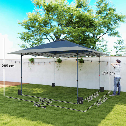 Pop-Up Pavilion 4x4m, Waterproof, UV 50+, Easy Setup