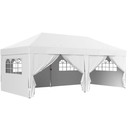 Pop-Up Pavilion 6x3m, UV Protection, Removable Sides