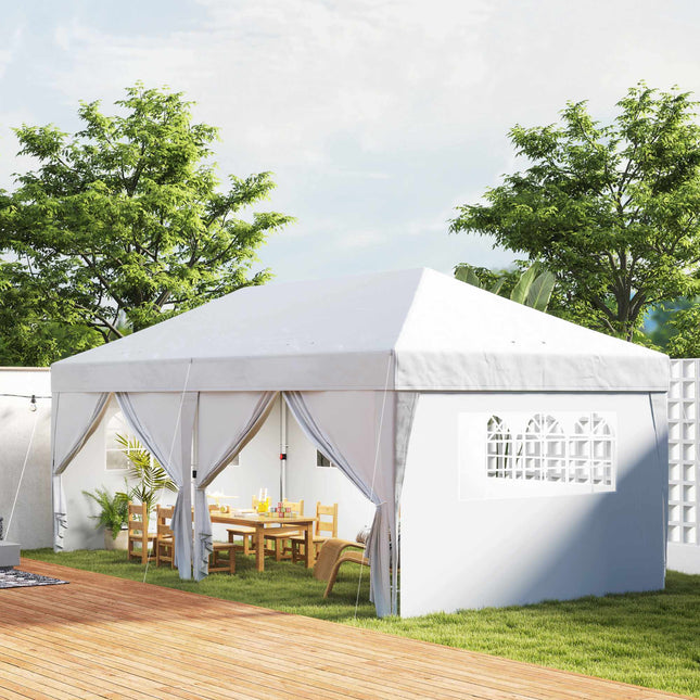 Pop-up paviljoen 6x3m, UV-bescherming, afneembare zijwanden
