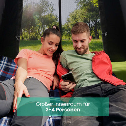 Pop-Up Tent for 2-4 People, Waterproof, Mosquito Net