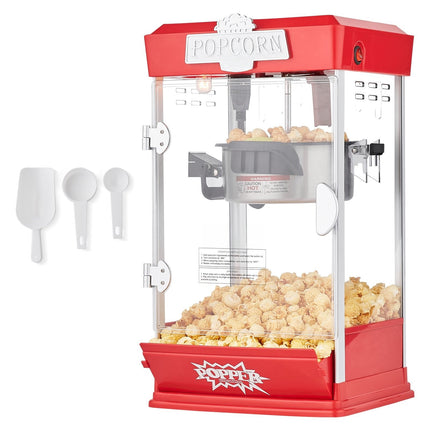 Popcorn Maker, 4 Oz Kettle, 480W Tabletop, Red