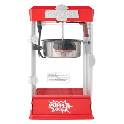 Popcorn Maker, 4 Oz Kettle, 480W Tabletop, Red