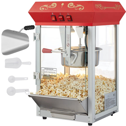 Popcorn Maker Machine, 850W 8 Oz Kettle, 48 Cups