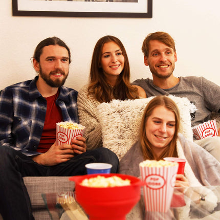 Popcorn bowl in silicone for the microwave
