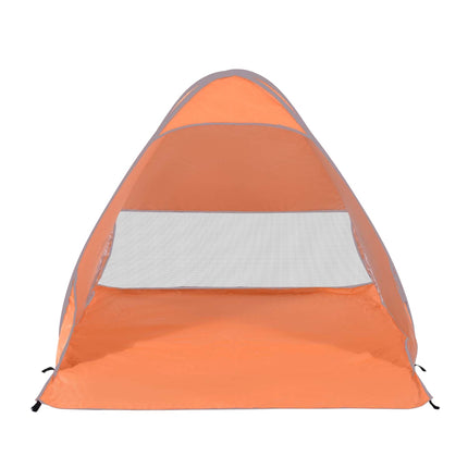 Pop-up beach tent, automatic installation, UV protection, orange