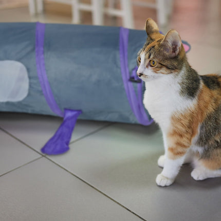 Pop-up cat tunnel with mouse design