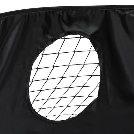 Pop up goal for soccer with goal wall