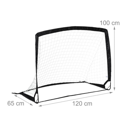 Pop up soccer goal with bag