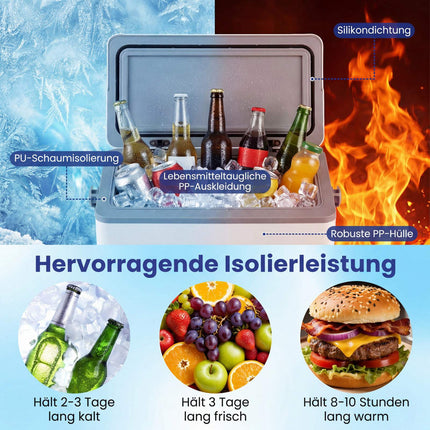 Portable 12L Hard-Shell Cooler with Ergonomic Handle