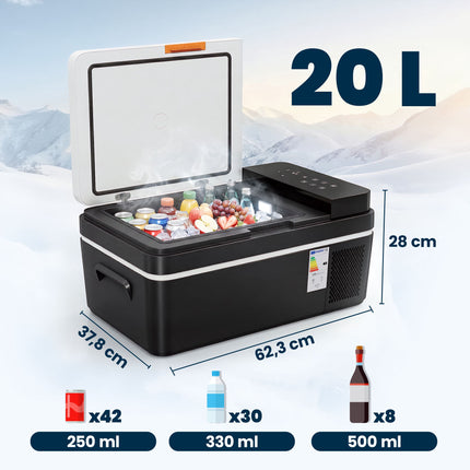 Portable 20L Electric Cooler with App Control & LED