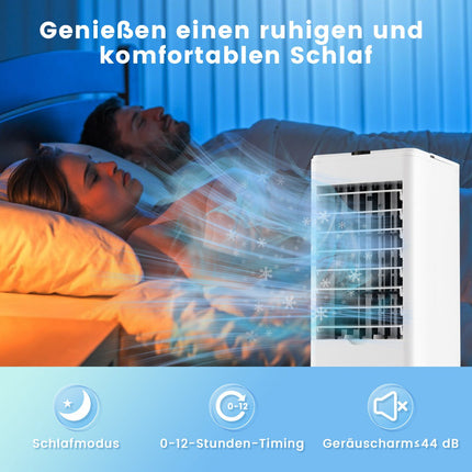 Portable 3-in-1 Air Cooler, Humidifier, Fan, 2.8L Tank