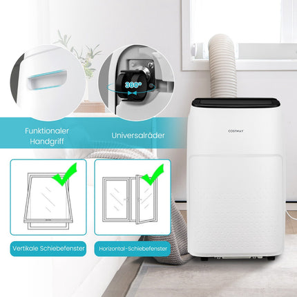 Portable 4-in-1 Air Conditioner, 12000 BTU, WiFi Control