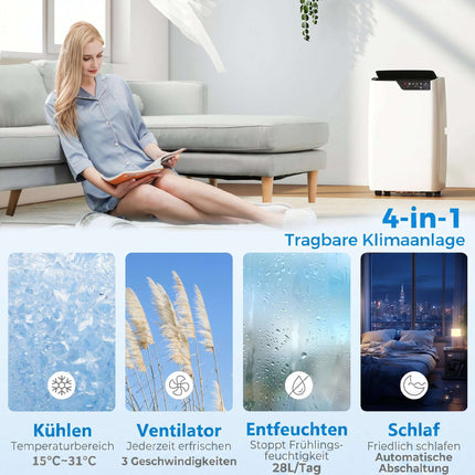 Portable Air Conditioner 12000 BTU, WiFi, 4-in-1 Mode