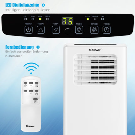 Portable Air Conditioner 9000 BTU, 3-in-1, Remote