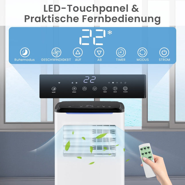 Portable Air Conditioner 9000 BTU, 4-in-1, Smart Control