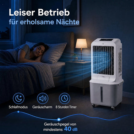 Portable Air Cooler with Remote, 25L Tank, 3 Speeds