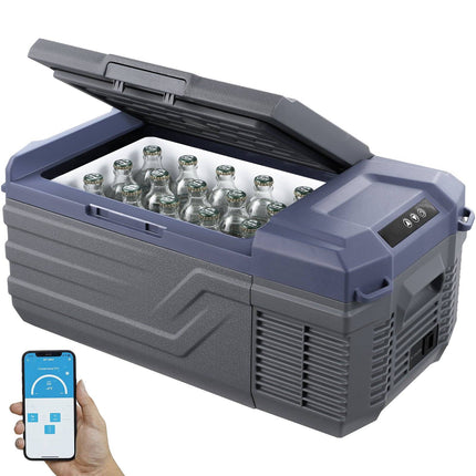 Portable Car Fridge Freezer 15L, 12/24V DC, AC