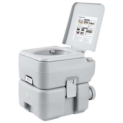 Portable Flush Toilet, 20L Waste Tank, Carry Bag