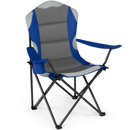Portable Folding Camping Chair with Cup Holder, Blue