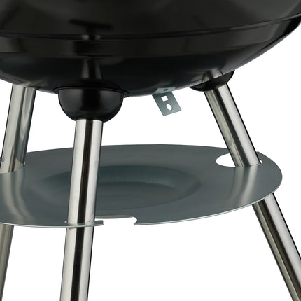 Portable Kettle BBQ Grill with Ash Catcher & Wheels